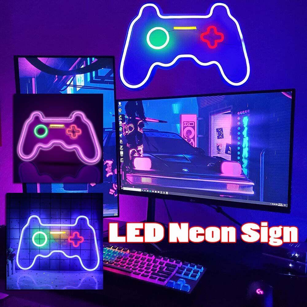 Bảng Đèn LED Neon Hình Tay Cầm Điều Khiển Chơi Game