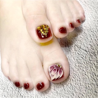 Mẫu C050.Hoa bột nail ( chân )