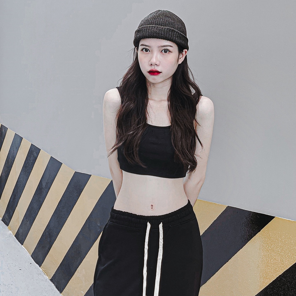 Quần Thun Trơn Unisex Chất Liệu 100% Cotton Form Suông Rộng Thoải Mái Phong Cách Đơn Giản