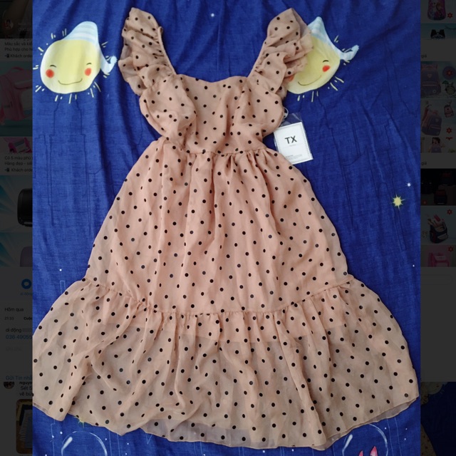 Thanh lí xả hàng tồn do lẻ sz lẻ màu. Váy maxi màu nude hoạ tiết chấm bi mặc siêu tôn da. Còn 1 sz duy nhất thanh lí lỗ.