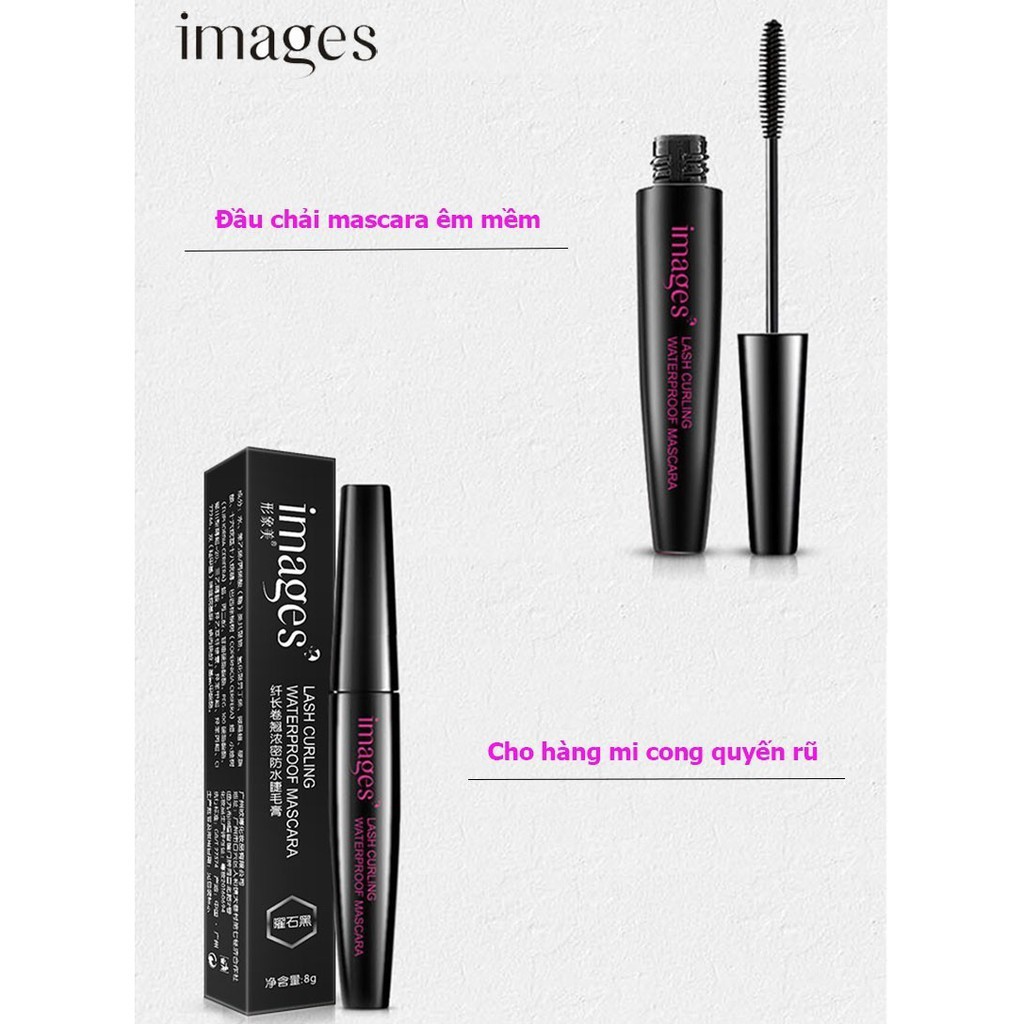 Mascara IMAGES chuốt mi dài và cong vút chuốt mi đẹp makeup trang điểm mascara nội địa trung ZENTOP