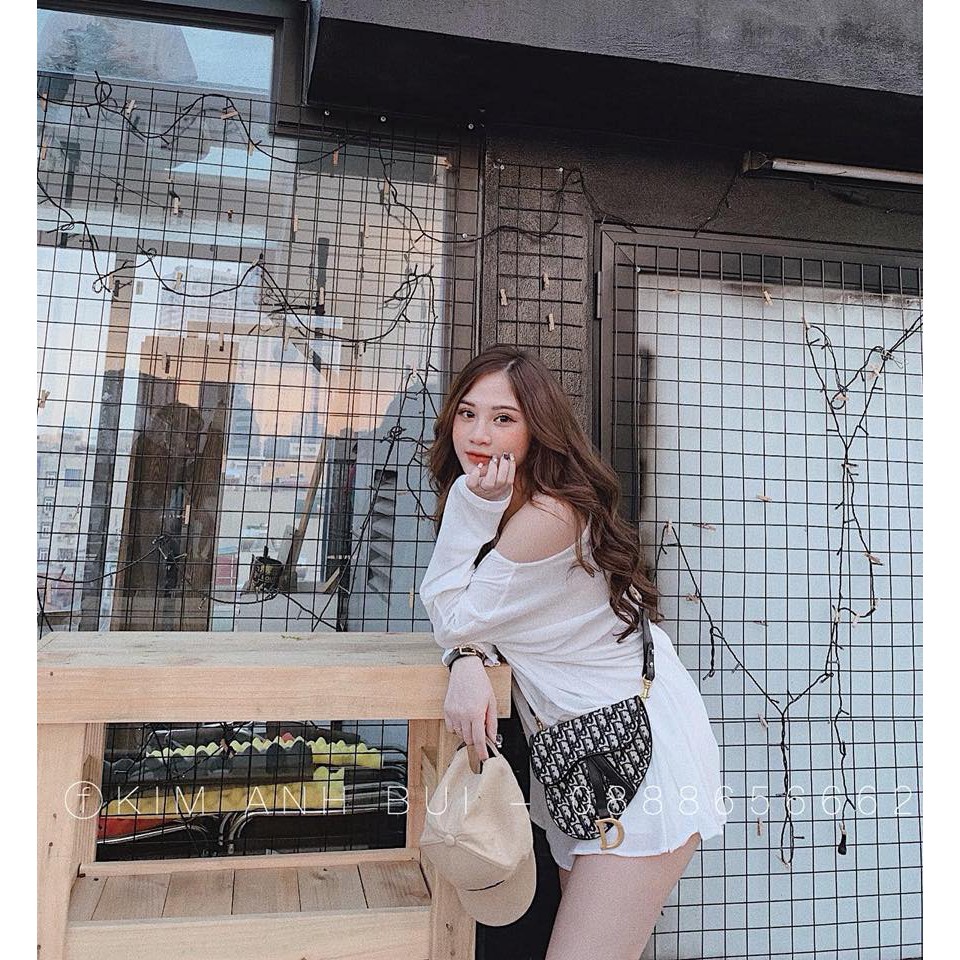 ÁO THUN LỆCH VAI 2 KIỂU CỔ_BY2359