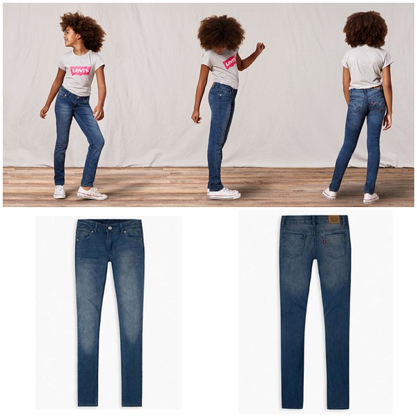 QUẦN JEAN LEVIS GIRLS 711 SKINNY CHÍNH HÃNG - CÓ BILL MỸ