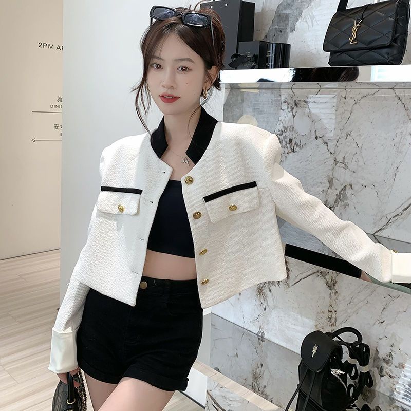 Áo Khoác Cổ Đứng Dáng Rộng Thời Trang Mùa Thu Dành Cho Nữ