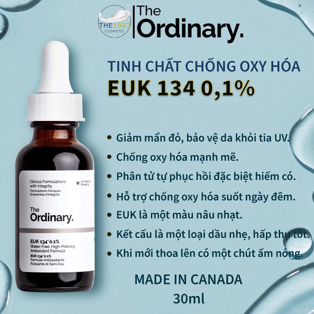 Tinh Chất Chống Oxy Hóa The Ordinary EUK 134 0,1% .