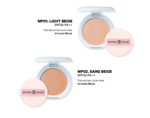 Phấn bắt sáng 16 Brand Sixteen Mochi Pact