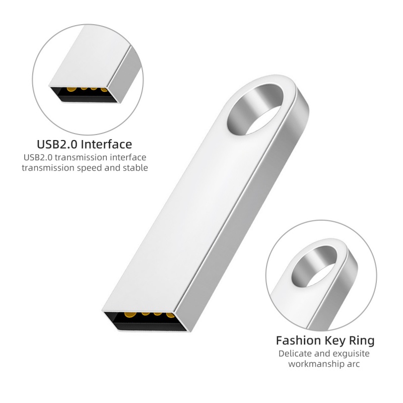 USB 2.0 HDOORLINK dung lượng 8GB 16GB 32GB 64GB bằng kim loại chống thấm nước