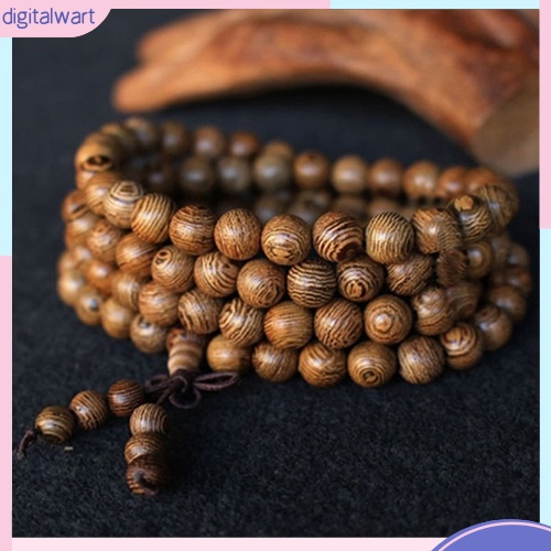Vòng chuỗi đeo tay hạt bằng gỗ 8mm phong cách thời trang cao cấp cho nam và nữ