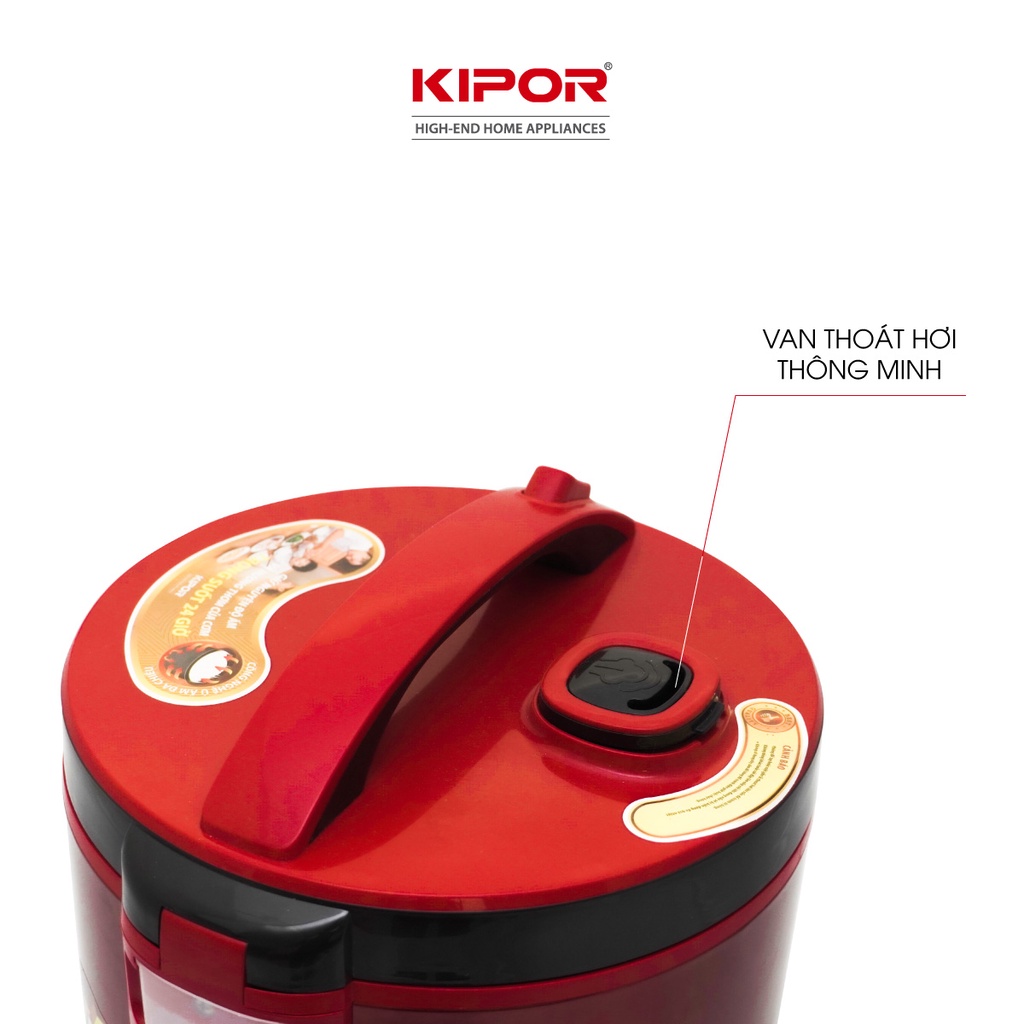 Nồi cơm điện KIPOR KP-N55918-1.8L-Lòng nồi niêu chống dính CERAMIC chống trầy xước dầy 3mm-Bảo hành tại nhà 12 tháng