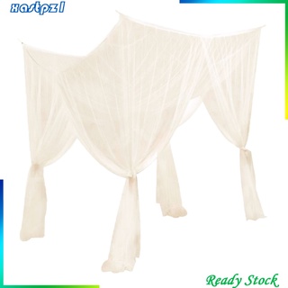 [4 Post Bed Canopy Net Valance Drape Lưới Đơn
