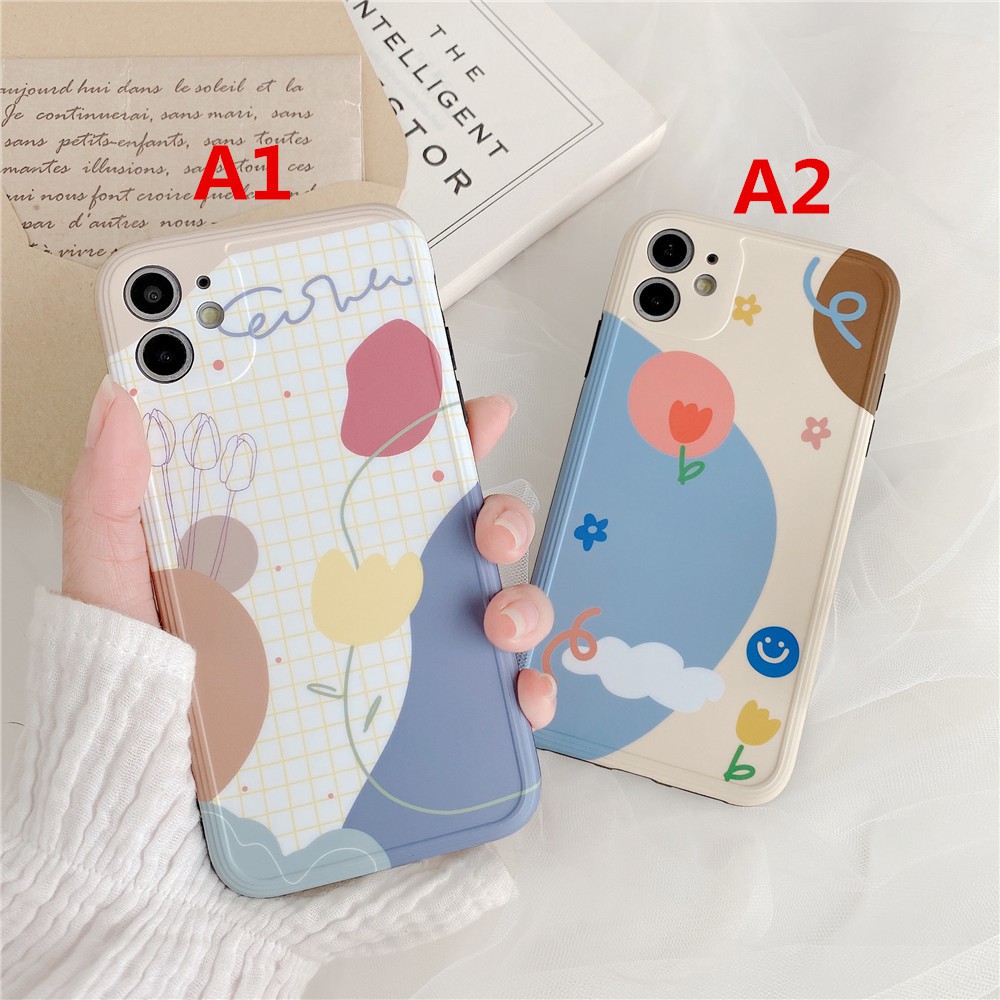 Ốp Điện Thoại Họa Tiết Hoa Xinh Xắn Cho Iphone 11 12Pro MAX XS I8 PLUS I7 XR | BigBuy360 - bigbuy360.vn