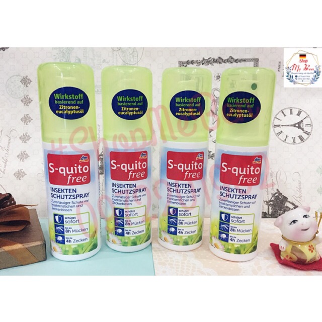 Xịt chống muỗi Squito - an toàn cho bé và bà bầu!!!!