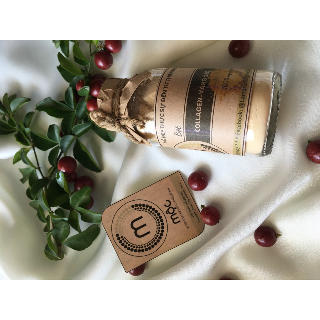Bột Collagen, Vàng 24K thiên nhiên đắp mặt nạ nguyên chất 100ml (60g) | BigBuy360 - bigbuy360.vn