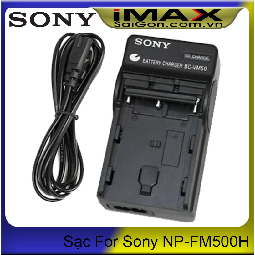 Sạc máy ảnh BC-VM50 cho pin Sony NP-FM50/ NP-FM55H/ NP-FM500H, sạc dây
