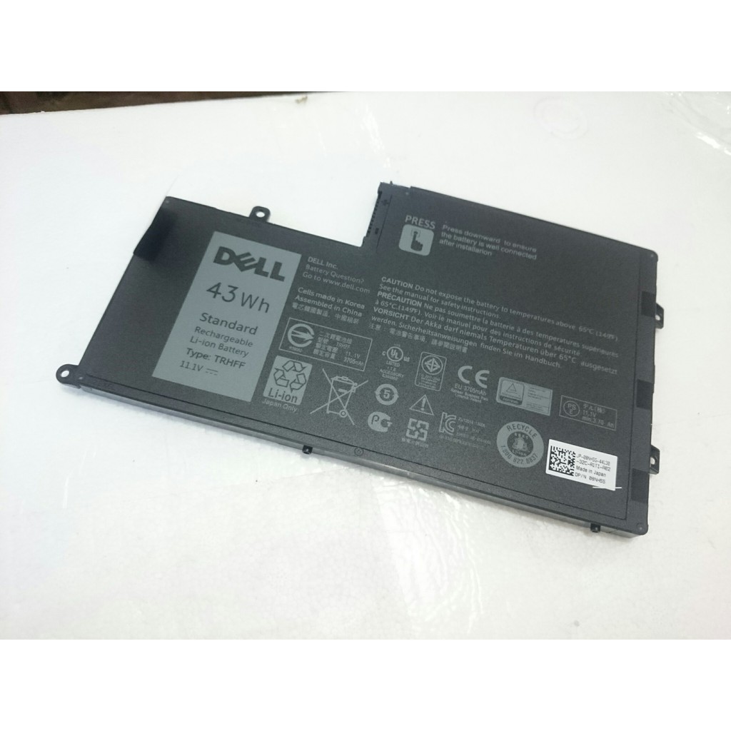 PIN ZIN LAPTOP DELL Inspiron 15 5547 5545 5447 Latitude 3450 3550 43Wh TRHFF new 100%