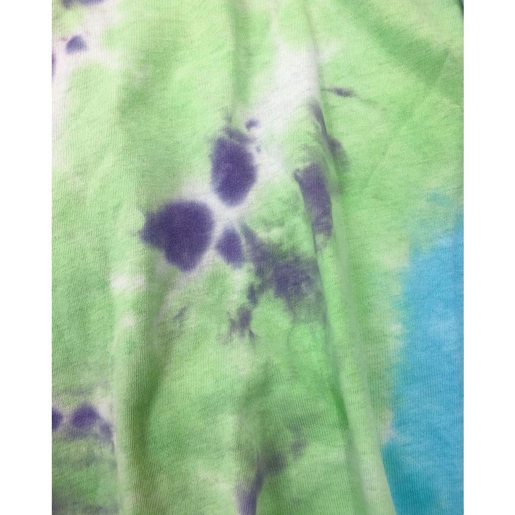 Áo phông loang màu MEANSTORE thun tye dye form rộng unisex nam nữ Ulzzang Streetwear vải mềm - Loang xanh tím