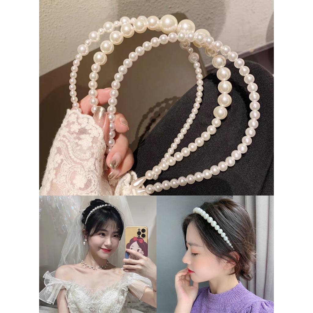 KMHO cài tóc ins fashion cài tóc đính ngọc trai giả phong cách hôn Hàn Quốc thời trang cho nữ cài tóc phụ kiện tóc trang sức hàn quốc