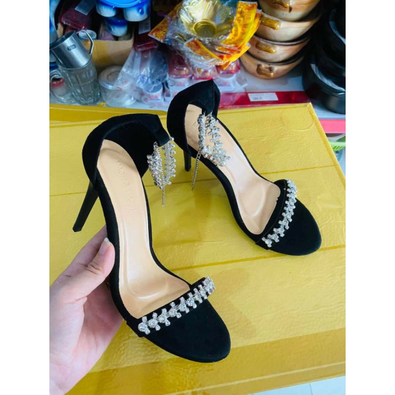 sandal cao gót quai đính đá thanh lý sz37