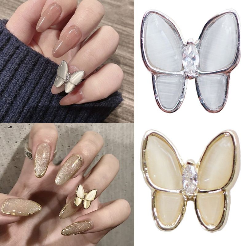 Bướm Đá Opal Bướm Trang Trí Nail