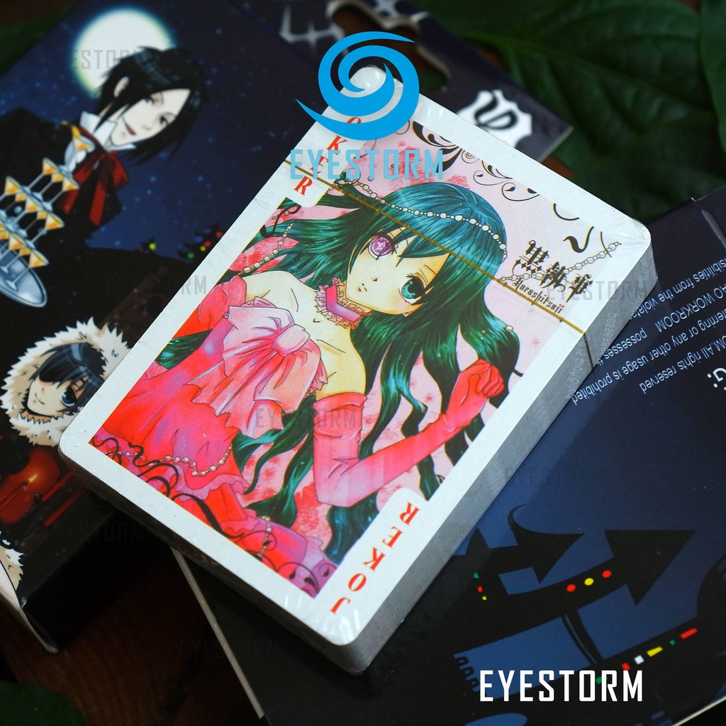 Bài tây anime Hắc Quản Gia, Black Butler, Kuroshitsuji, tú lơ khơ, manga - Poker YW - 54 lá
