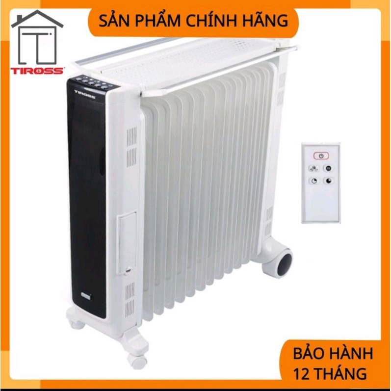 [Tiross-Việt Nam]Lò Sưởi Dầu Tiross TS9215, Lò Sưởi Dầu Tiross TS9215 Công Suất 2800W, Sản Phẩm Chính Hãng, Bảo Hành 12t