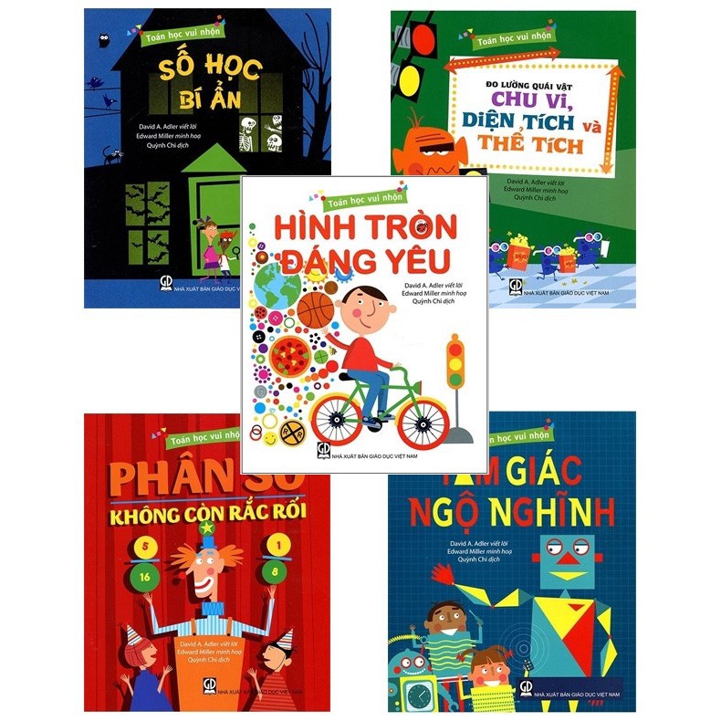 Sách -Toán Học Vui Nhộn - bộ 5 cuốn