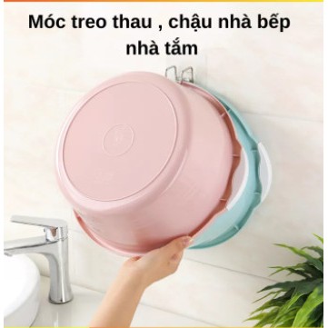 Kệ/Giá/Móc Treo Thau Chậu, Đồ, Khăn Dán Tường Nhà Tắm Chịu Lực Siêu Chắc Siêu Bền Inox 304 Đa Năng