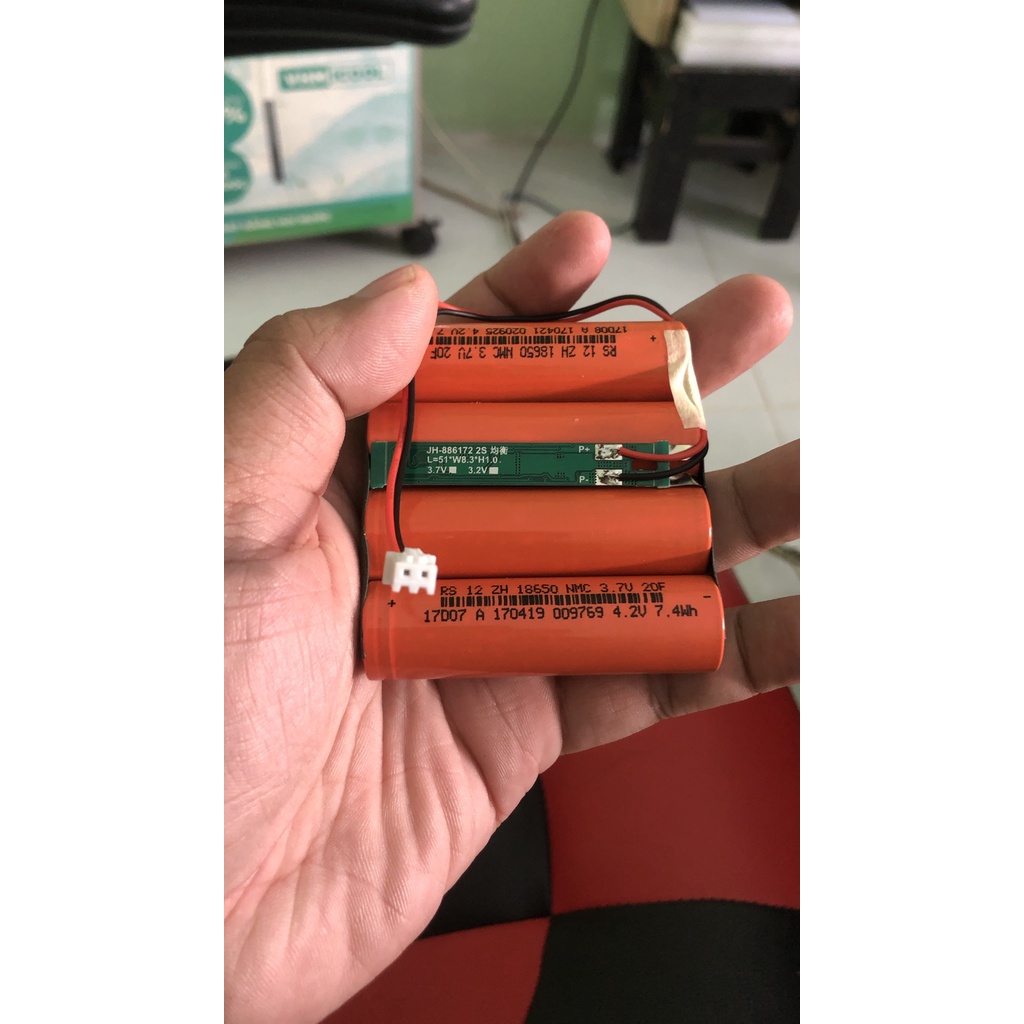 Pin loa kéo mini A061, k66, s8, q8, k108 dùng cho loa kéo di động karaoke - Pin loa kéo mini 9v 7000MAH