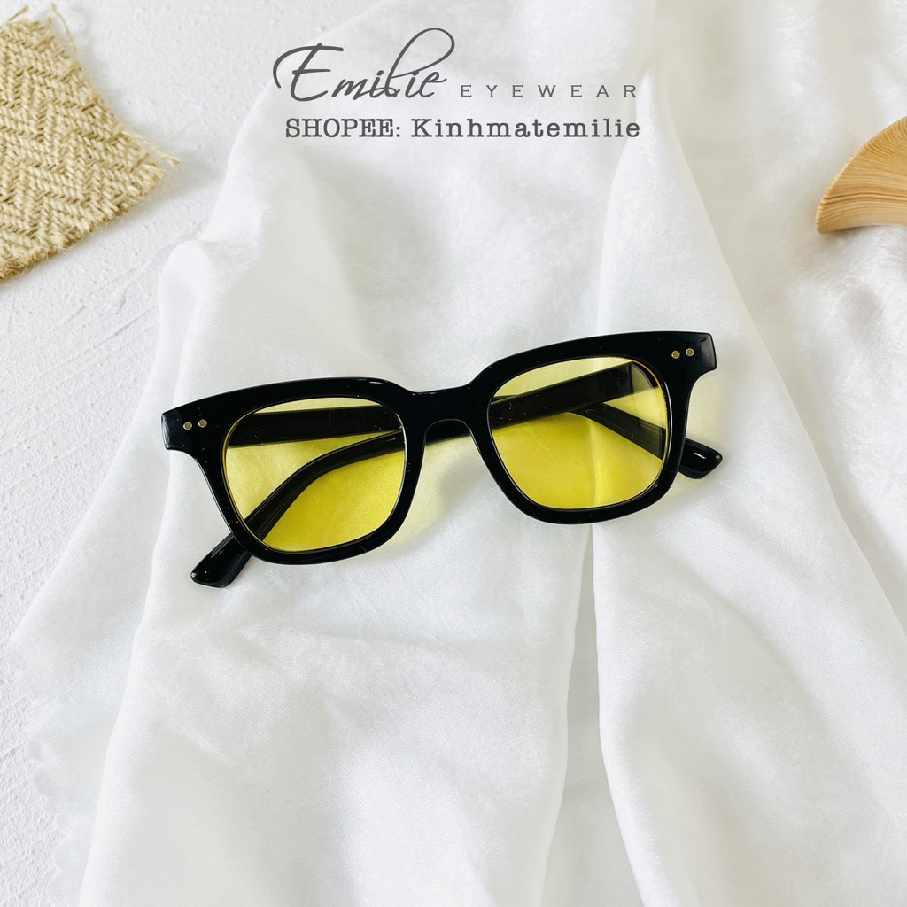 Kính mát nam nữ vuông Emilie eyewear chất liệu nhựa phụ kiện thời trang 3331