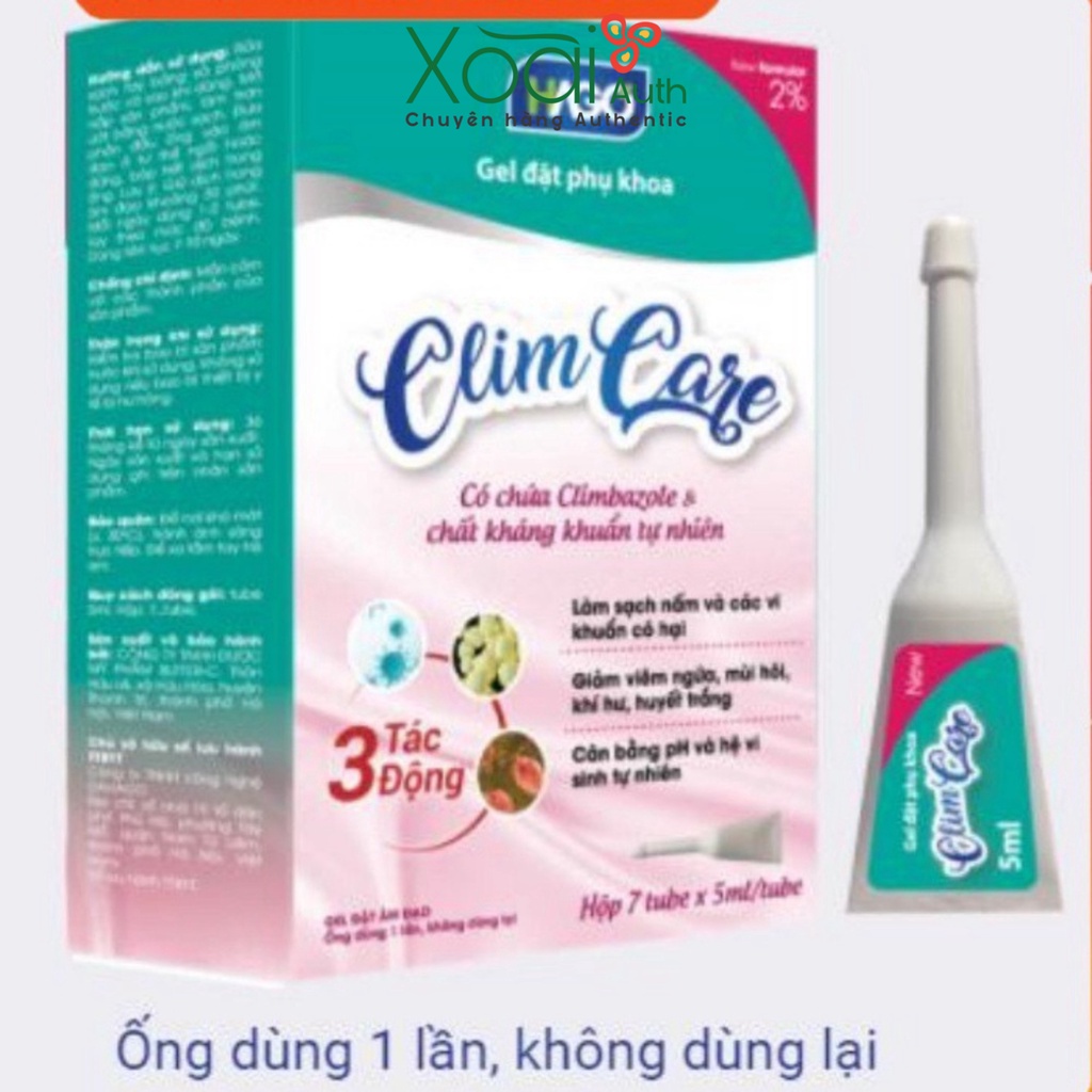 Gel Đặt Phụ Khoa Climcare Hago Hỗ Trợ Phụ Nữ Ngừa Khuẩn, Giảm Ngứa, Giảm Đau Rát,An Toàn Cho Sức Khỏe,Dễ Sử Dụng