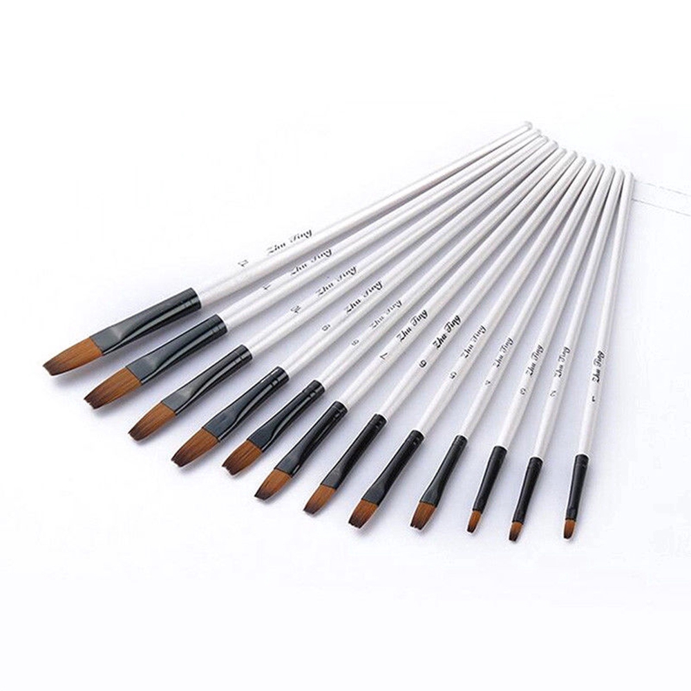 12 cọ vẽ mỹ thuật làm đồ thủ công