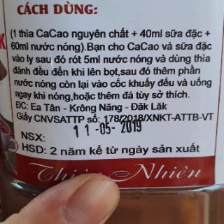 500g bôt cacao nguyên chất