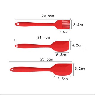 Bộ 5 Dụng Cụ Silicon Đúc làm bánh Cao Cấp
