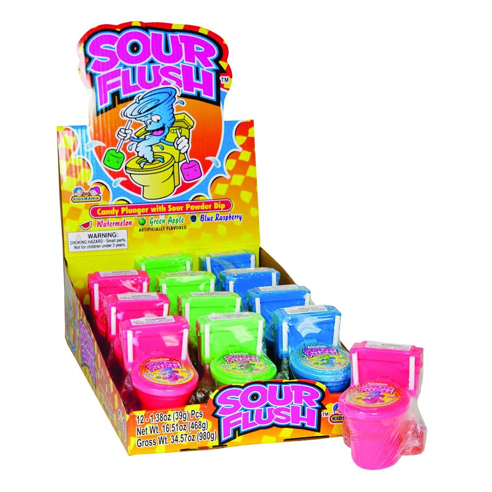 Kẹo đồ chơi Kidsmania Sour Flush ( Kẹo hình bồn cầu) 39gr - USMART