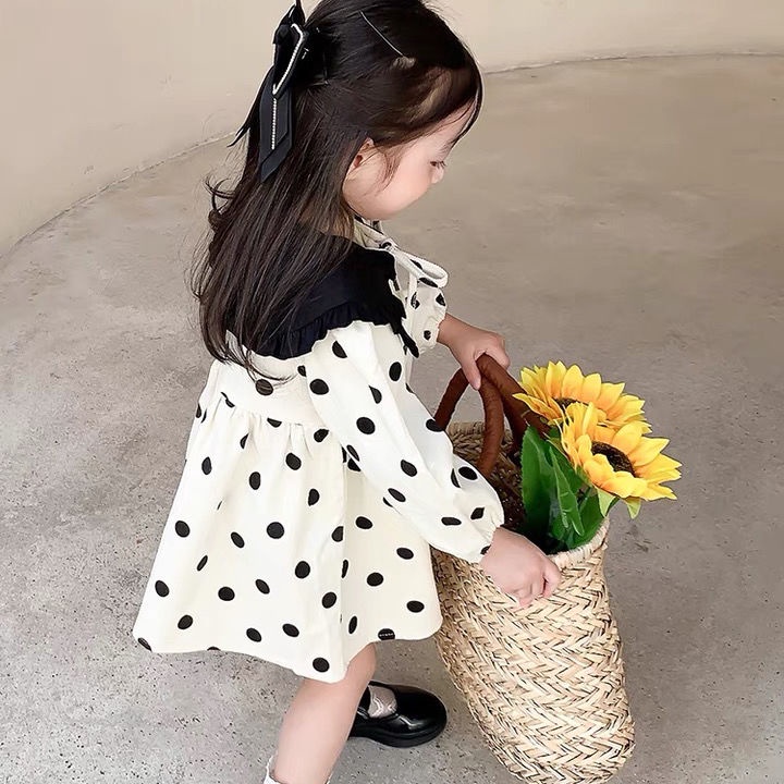 Đầm Dài Tay Thời Trang Mùa Thu 2022 Cho Bé Gái