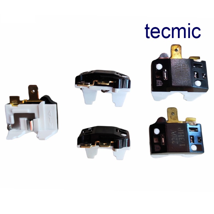 Tecmic tủ lạnh Rơ le Tecmic Block Tủ Lạnh 1/8hp Relay Tecmit bảo vệ máy nén/ Termit /Termic 1/8hp