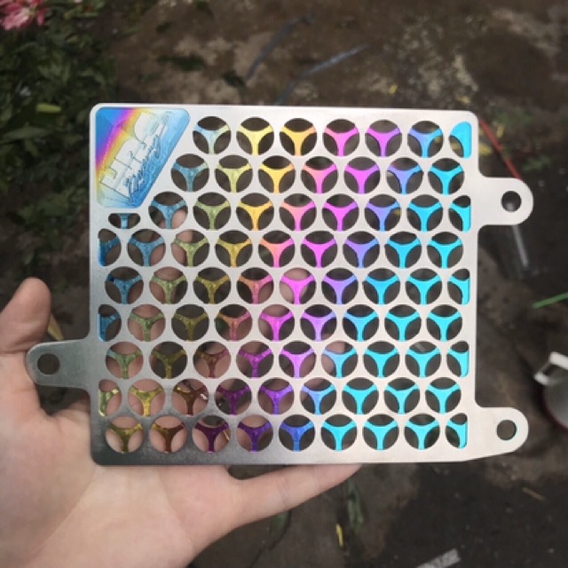 Che két nước Vario, Air Blade CNC kiểu 3D kèm tem titan HRC mẫu mới