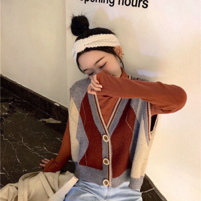 Gile Len Nữ FreeSize GUMAX, Áo Len Gile Nữ Form Rộng Mặc Đi Chơi Kiểu Dáng Hàng Quốc | BigBuy360 - bigbuy360.vn