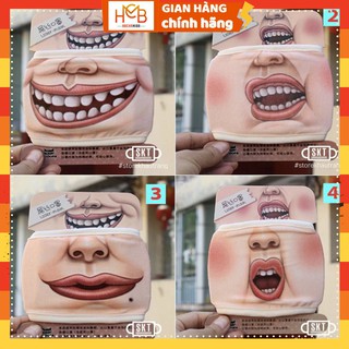 Khẩu Trang 3D Mặt Người Ngộ Nghĩnh