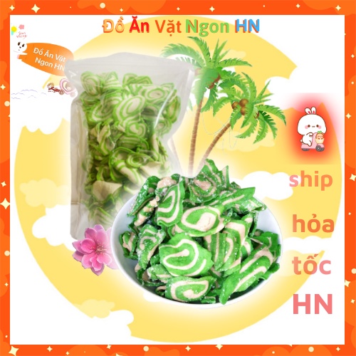 500g Bánh Quẩy Tai Heo Vị Cốm Dừa Bánh Kẹo Đồ Ăn Vặt Đặc Biệt Thơm Ngon