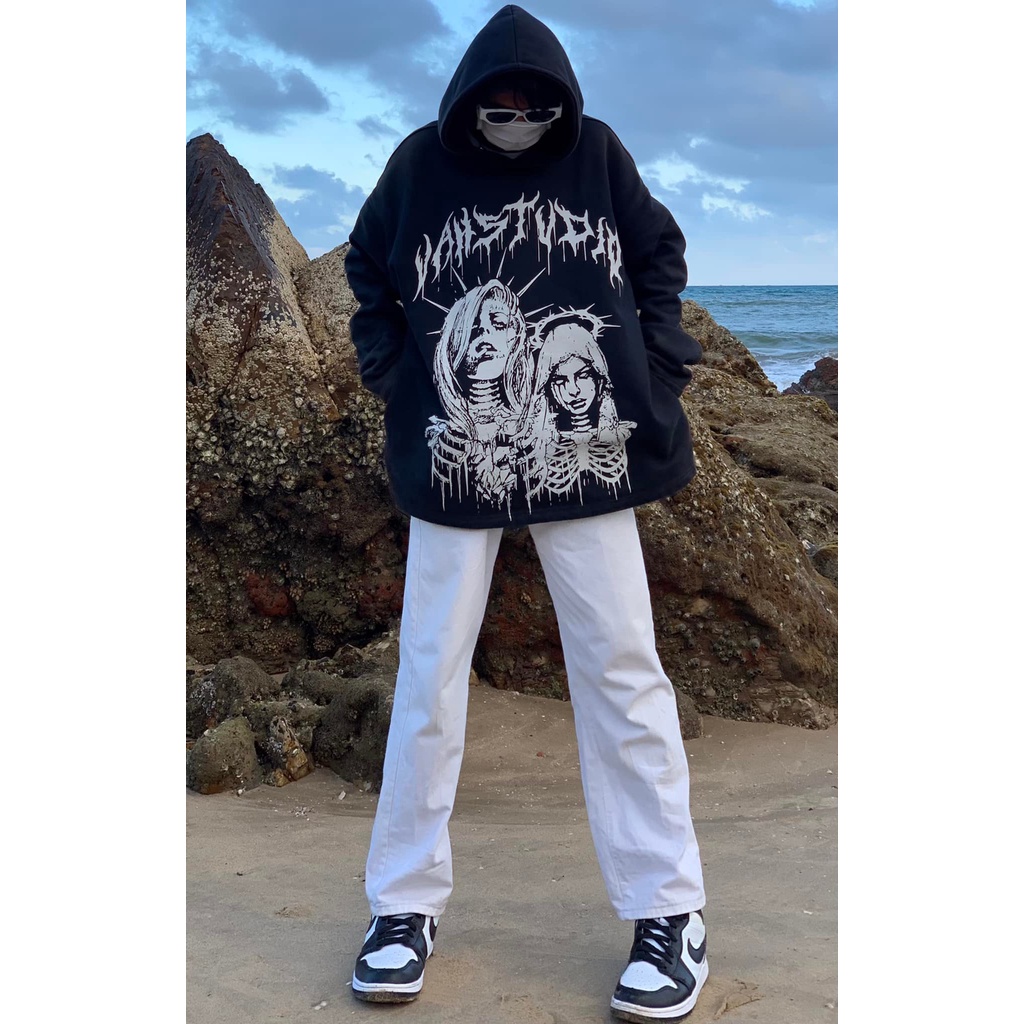 Áo hoodie vah studio QUEEN DEVIL Áo khoác nỉ vah.studio qeen devil chất nỉ bông cao cấp kun shop unisex Kuns09