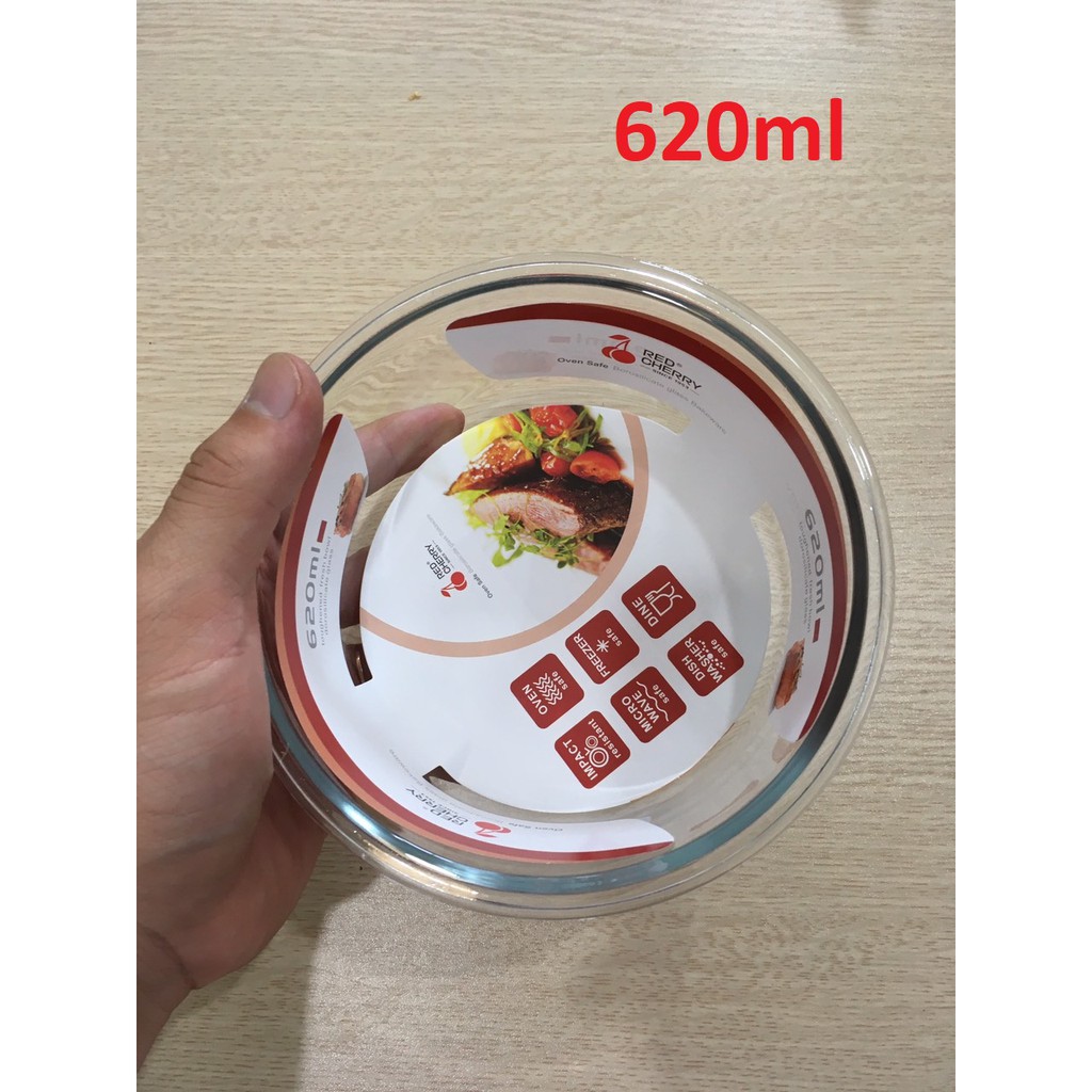 Hộp đựng thực phẩm-hộp đựng thức ăn thủy tinh để lò vi sóng 400ml-620ml-950ml | BigBuy360 - bigbuy360.vn