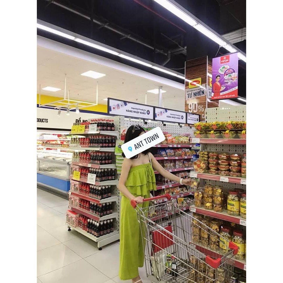 Jumpsuit quây bèo tầng