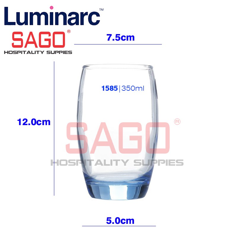 Ly Thủy Tinh Luminarc Salto Ice Blue 350ml , Thủy Tinh Cao Cấp