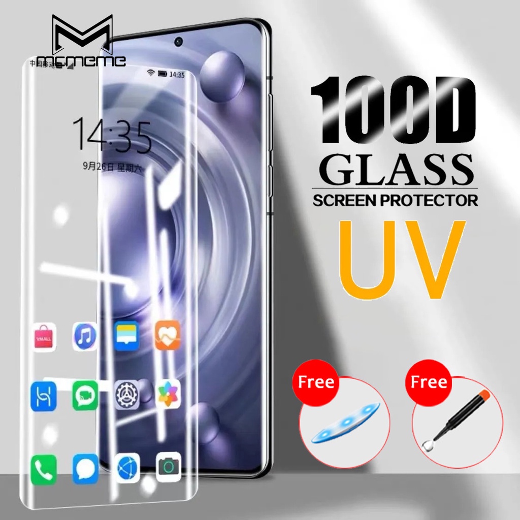 Kính Cường Lực Toàn Màn Hình Chống Tia UV Cho VIVO X80 X70 X60 X50 V25 Pro 5G