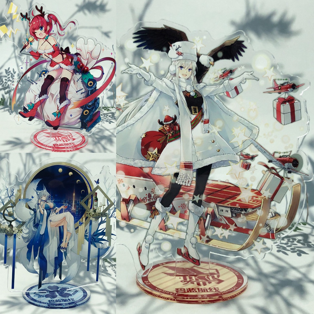Mô hình nhân vật anime Azur Lane dạng thẻ đứng bằng Acrylic