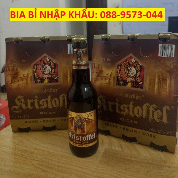 1 THÙNG 24 CHAI - Bia Bỉ nhập khẩu - Kristoffel 6% Chai 330ml
