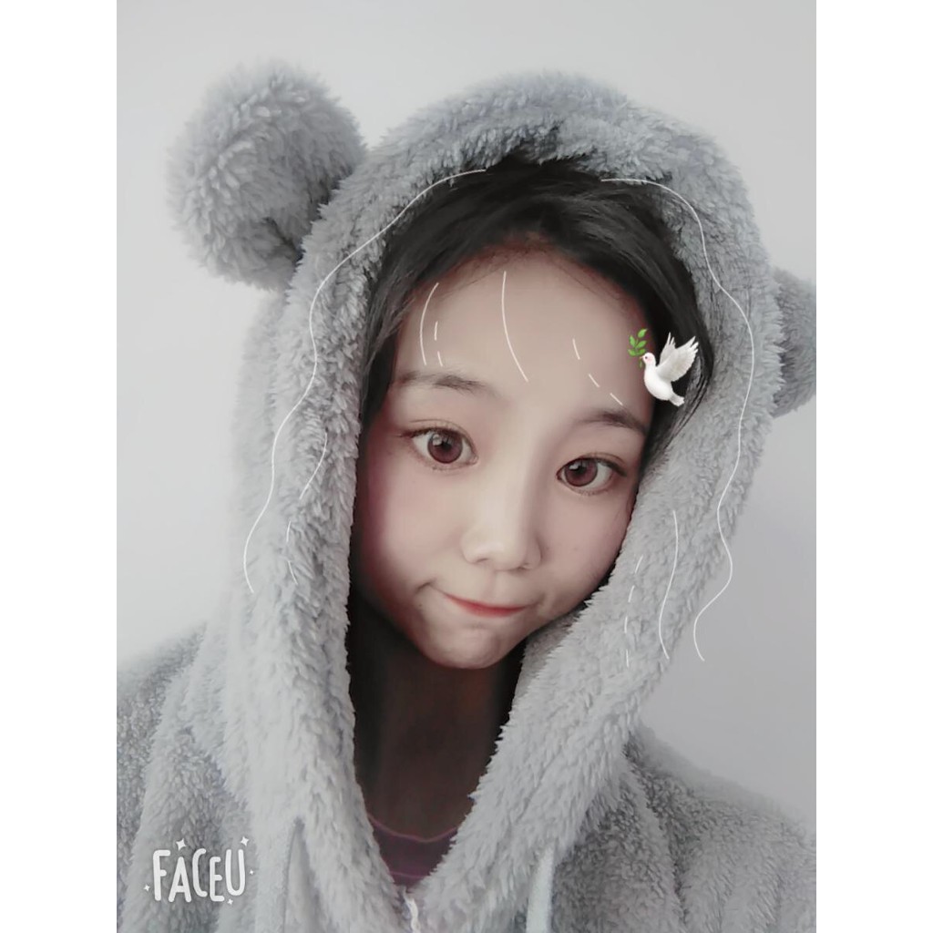 [Sẵn Hàng]♥️Áo bông gấu xám(ảnh thật) Fzsize dưới 65kg