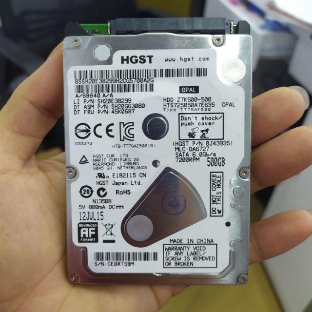 Ổ cứng HDD Laptop 2.5" 500GB - 1TB (Hàng bóc máy Like new)