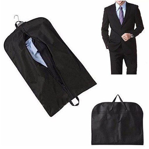 Túi bọc quai Da Cho Áo Vest, Bộ Suit, Áo Đầm Màu Đen (60cm x 100cm)